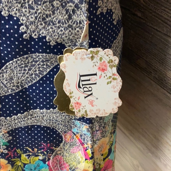 Lilax GIrls Floral Jumper NWT - Picture 2 of 3